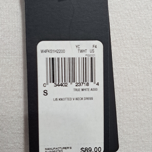 Vintage Y2K GUESS White Plunging neckline Knotted size Small - Picture 5 of 10